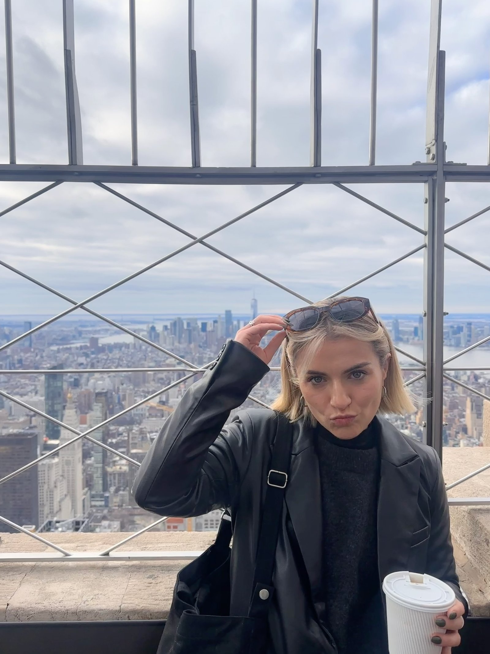 Becky at the Empire State Building