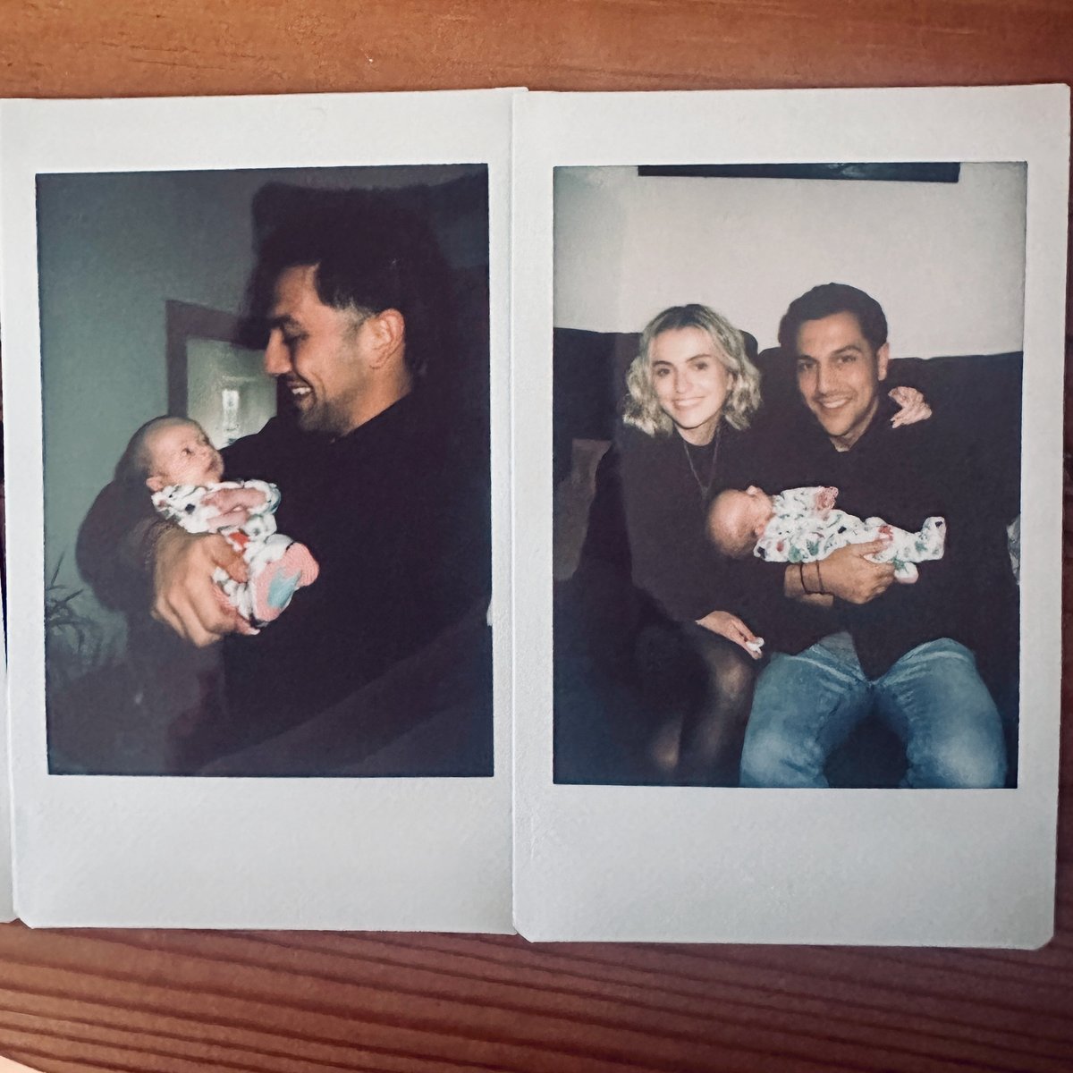 Polaroids with the babies